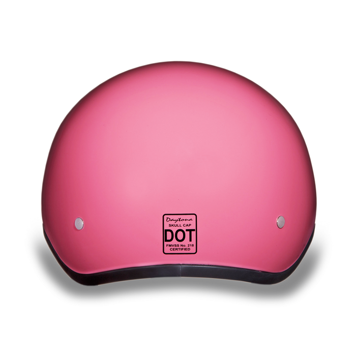 Daytona Skull Cap - Hi-Gloss Pink - With Visor