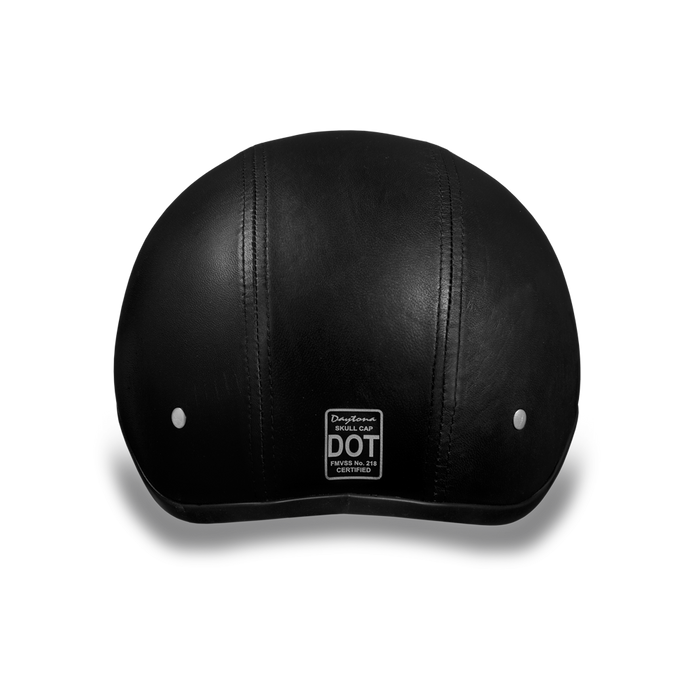 Daytona Skull Cap - Leather - Scoop Visor
