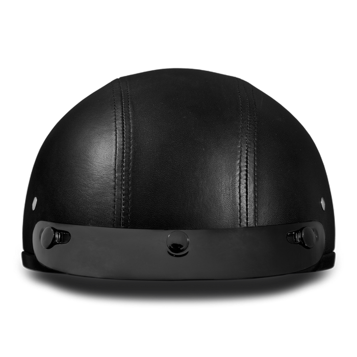 Daytona Skull Cap - Leather - Scoop Visor