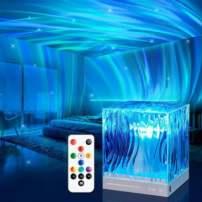 Dynamic Aurora Northern Lights Water Ripple Projector Night Light