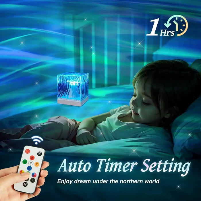 Dynamic Aurora Northern Lights Water Ripple Projector Night Light