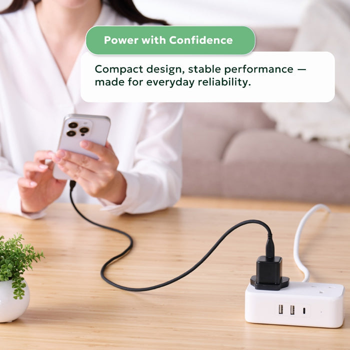 ELECOM Charger 20w 1-Port /USB-Cx1/ GaN II / Safe Design/ MPA-ACAS05BFBK
