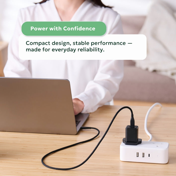 ELECOM Charger 30w 2-Ports/USB-Cx1 USB-Ax1/ GaN II / Safe Design/ MPA-ACAS03BFBK