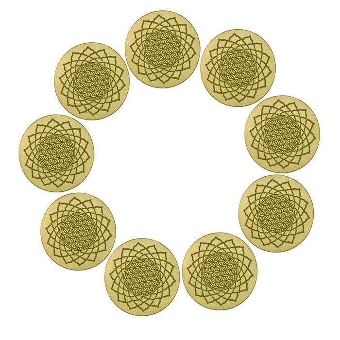 EMF Radiation Stickers High Negative Ions 3000cc for Health in a circular pattern