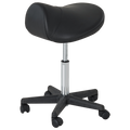 Black / Solid Saddle Stool