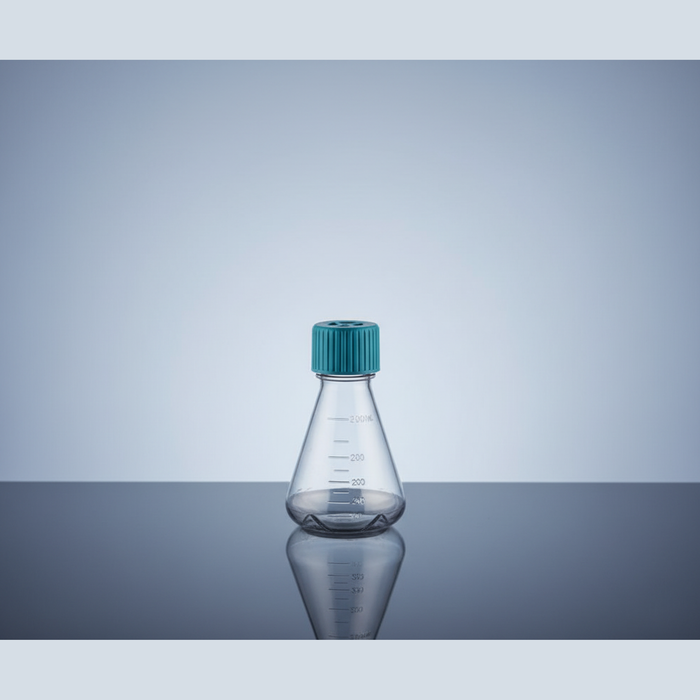 Erlenmeyer Flask Standard - 125mL Polycarbonate with Vent Cap