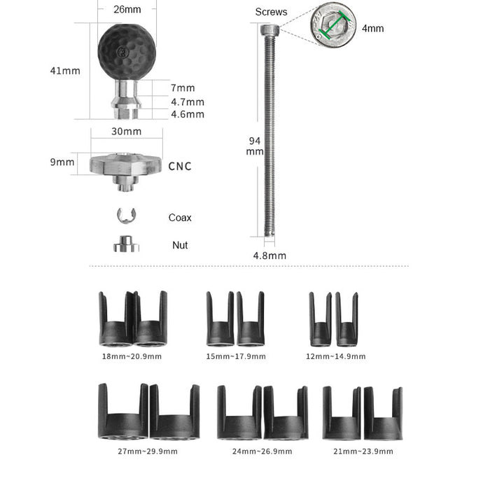 Expansion ball head bracket
