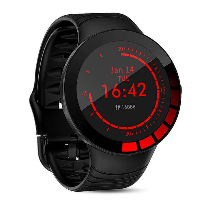 Full Touch Smart Watch Men Black Sport IP68 Waterproof Bracelet Heart Rate Monitor Sleep Monitoring Smartwatch For IOS Android - Default Title