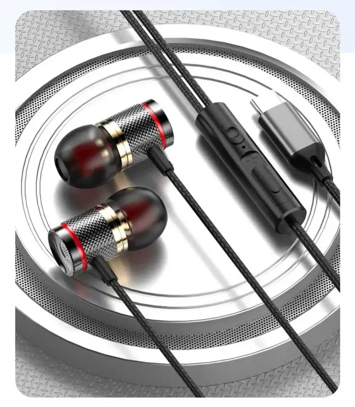 Gaming Wired Earphone Lightweight With Mic, featuring active noise-cancellation and ergonomic design by Erilles brand.