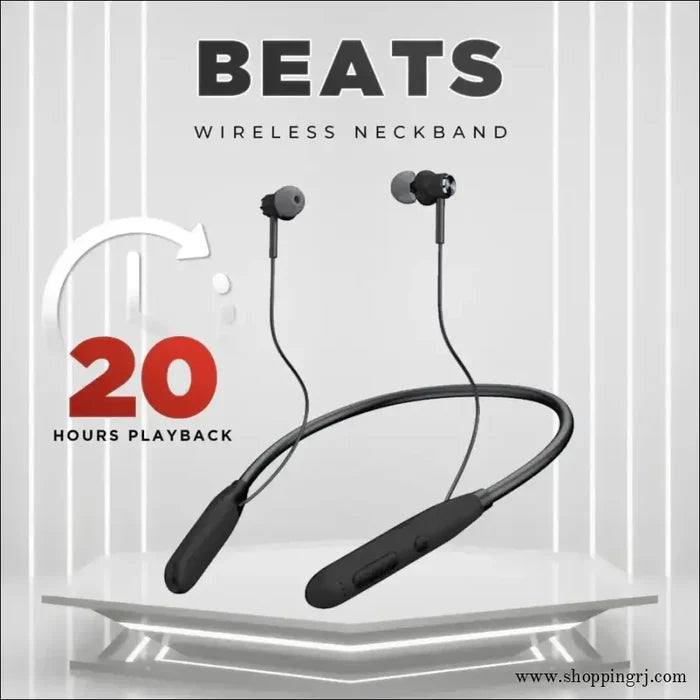 Gizmore Mn225 Wireless Bluetooth 5.0 in Ear Neckband| 20 Hours Playtime - Neckband