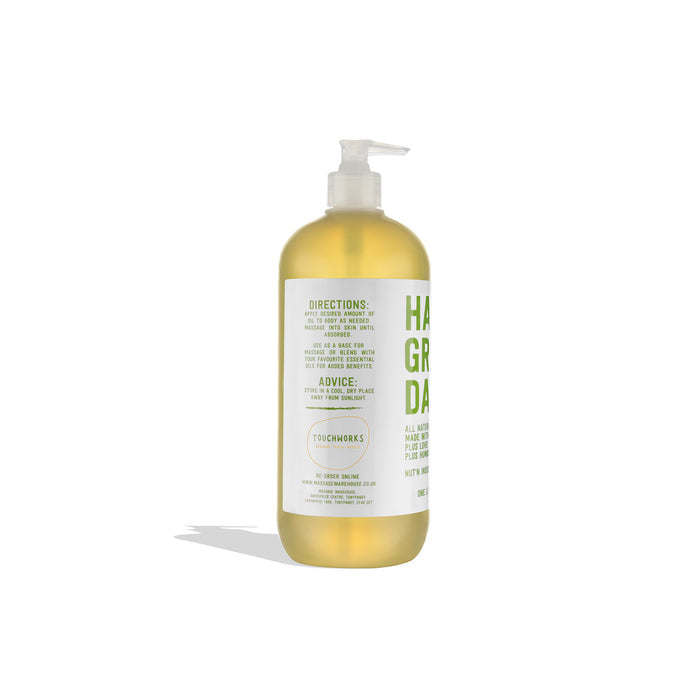 "HAVE A GRAPE DAY" - 100% PURE GRAPESEED MASSAGE OIL - 1 LITRE WITH PUMP