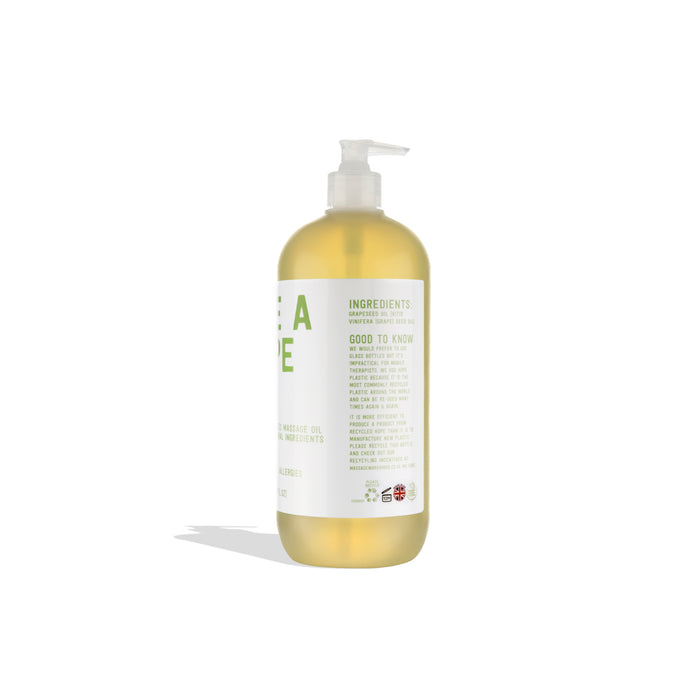 "HAVE A GRAPE DAY" - 100% PURE GRAPESEED MASSAGE OIL - 1 LITRE WITH PUMP