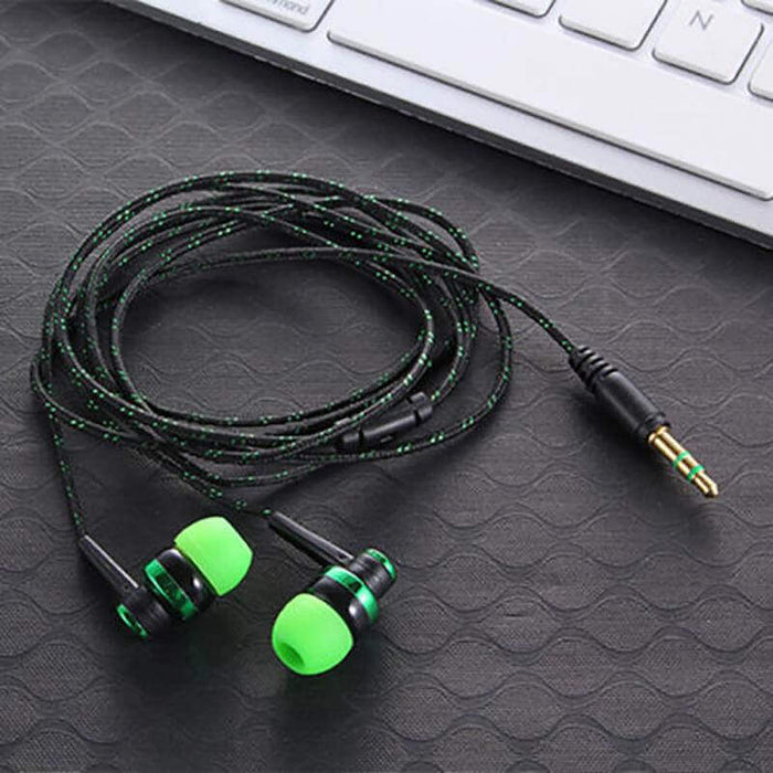 High Quality Wired Earphone Brand New Stereo In-Ear 3.5mm Nylon Weave Cable Earphone Headset With Mic For Laptop Smartphone #20 at $18.99 only from Harper29