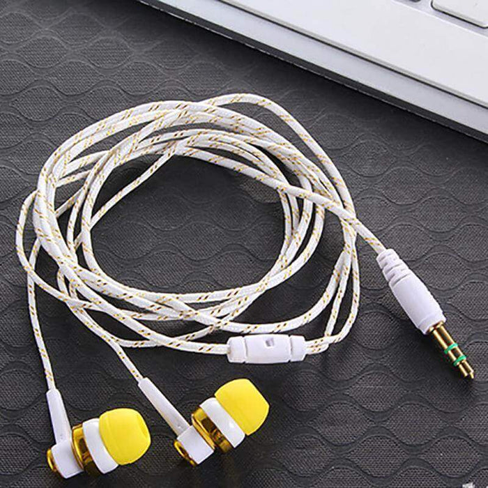 High Quality Wired Earphone Brand New Stereo In-Ear 3.5mm Nylon Weave Cable Earphone Headset With Mic For Laptop Smartphone #20 at $18.99 only from Harper29
