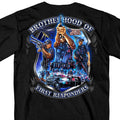 Hot Leathers GMD1449 Men's 'Brotherhood of First Responders Police' Black T-Shirt