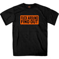 Hot Leathers GMS1504 Men's Black F*** Around Find Out T-Shirt