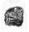 Hot Leathers GMT3459 Mens Assassin Rider White Sleeveless Shooter Tank Top Shirt