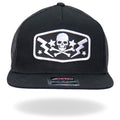 Hot Leathers GSH2018 Skull Bolts Snapback Hat