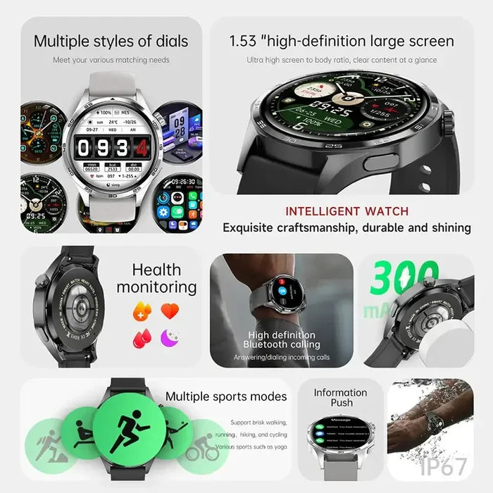 Huawei GT5 PRO Smart Watch Men Watch 4 Pro upgraded version AMOLED