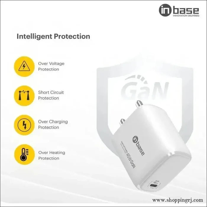 In Base Ether P452 45 w Fast Charger (type c to Type Cable,
