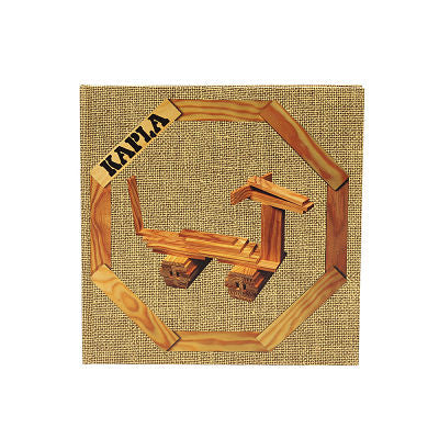 Beige book cover featuring a wooden horse made of planks inside an octagonal frame on a textured burlap background.