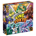 Colorful board game box featuring five giant monsters, like a green lizard and brown ape, surrounding the game title.