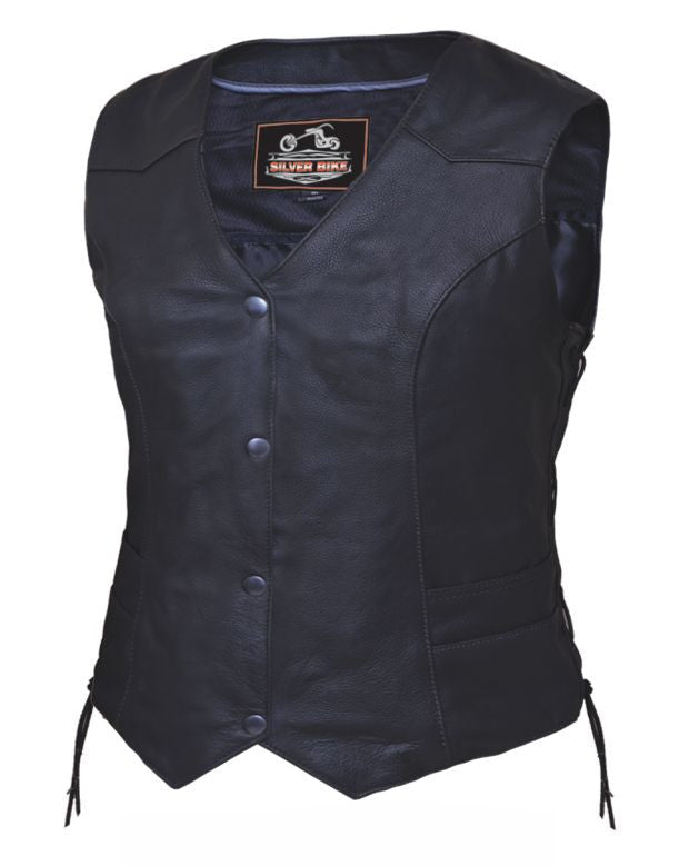 Ladies PREMIUM Tradtional Vest - Side Laces