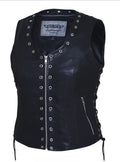 Ladies PREMIUM Zippered Eyelet Vest