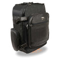 Large Leather & Textile Cruiser Sissy Bar Back Pack (15X22X7)