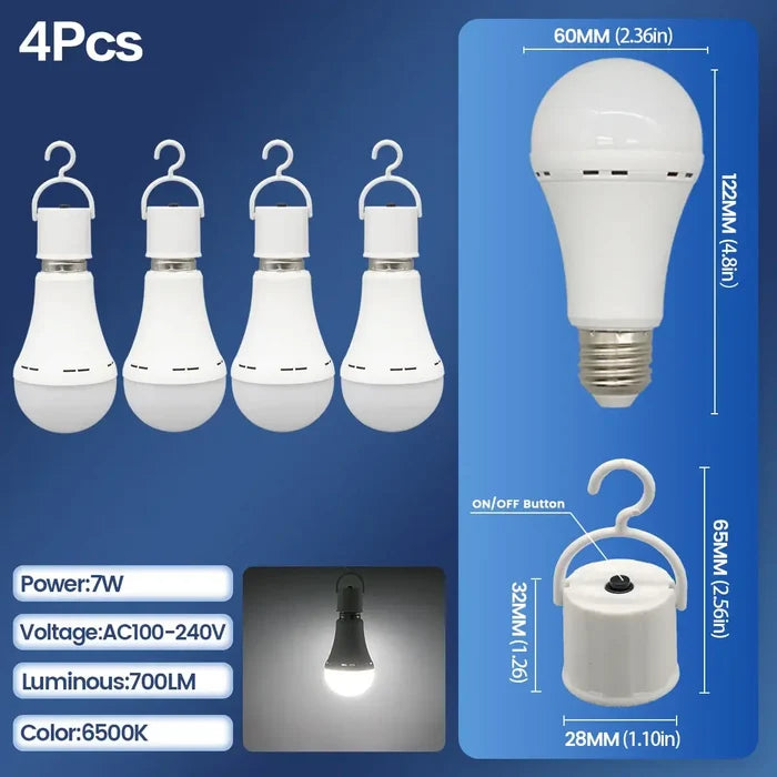 4pcs / 7W / AC100-240V