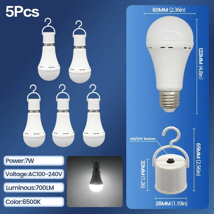 5pcs / 7W / AC100-240V