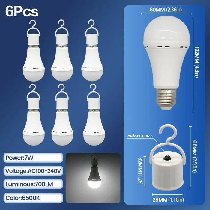 6pcs / 7W / AC100-240V