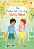 Book cover featuring a boy and girl with backpacks walking through a flowery garden archway on a sunny day.