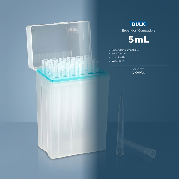 Macro Pipette Tips - 5mL and 10mL — 5mL / Eppendorf / Bulk NS (1,000/cs)