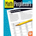 Blue logic puzzle book cover and open page featuring a deductive reasoning grid, clues, and a yellow pencil.