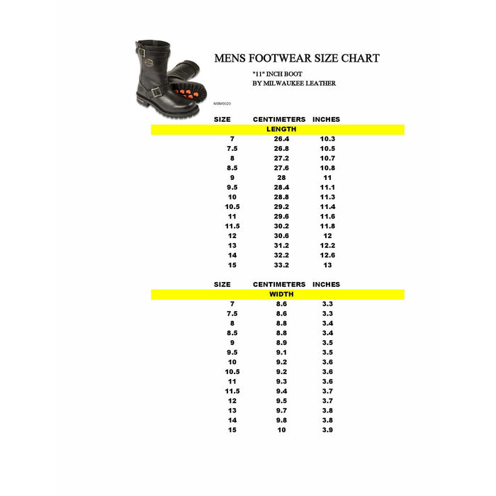 Mens 11 Inch Classic Engineer Boot