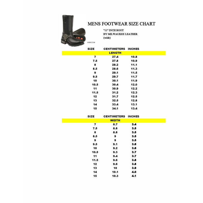 Men’s 11 Inch Classic Harness Square Toe Boot