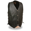 Men’s Black Side Lace Vest w/ Buffalo Snaps