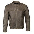 Men’s Brown Distressed Super Clean Scooter Jacket