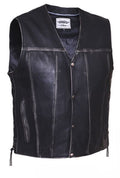 Men's DURANGO Vest in Drum Dyed Naked Cowhide