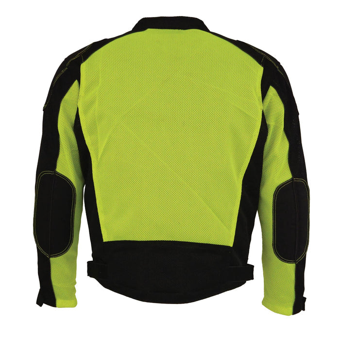 Men’s High Visibility Mesh Racer Jacket w/ Removable Rain Jacket Liner