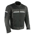 Men’s Mesh & Nylon Combo Racer Jacket