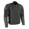 Men’s Nylon/ Mesh Combo Racing Jacket w/ Armor