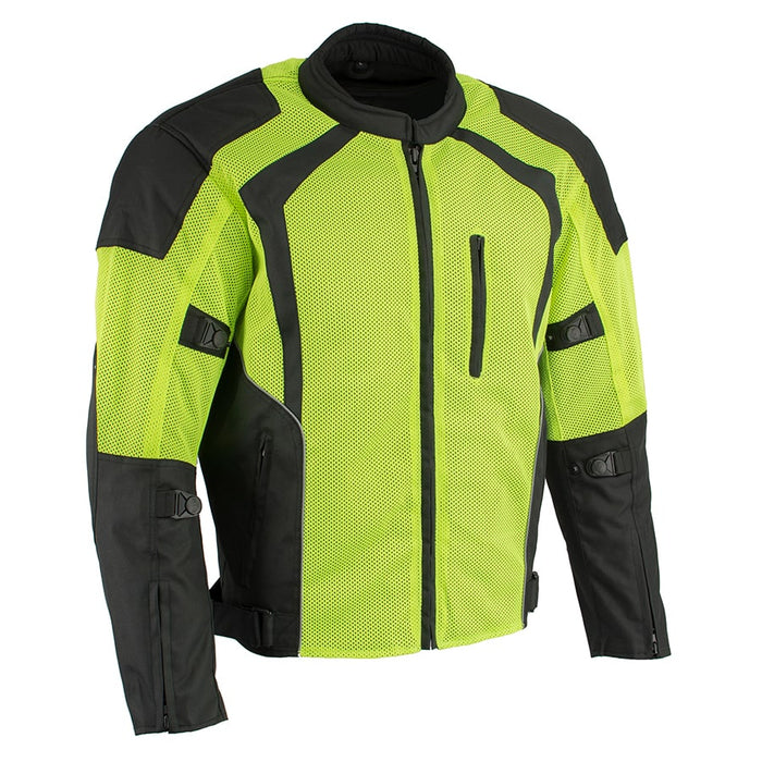 Men’s Nylon/ Mesh Combo Racing Jacket w/ Armor