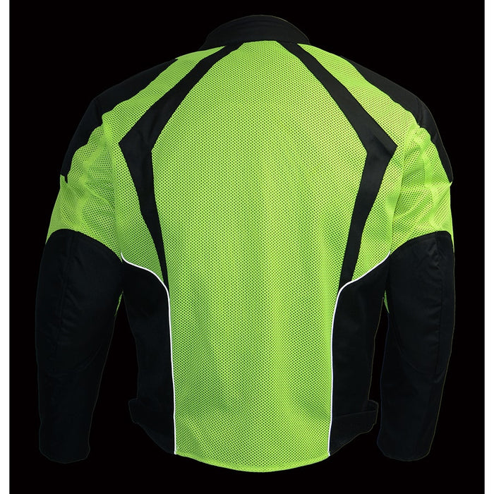 Men’s Nylon/ Mesh Combo Racing Jacket w/ Armor