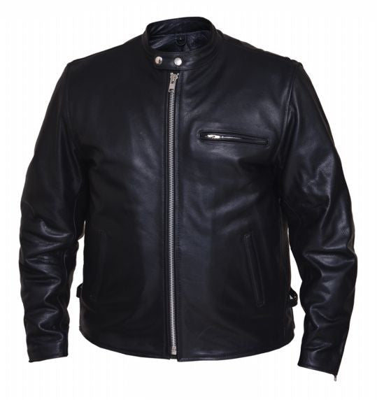 Mens PREMIUM Scooter Leather Jacket