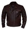 Mens RETRO Brown Cruiser Jacket