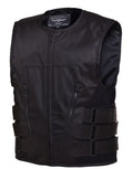 Mens REVOLUTION GEAR Collarless Zippered Club Vest