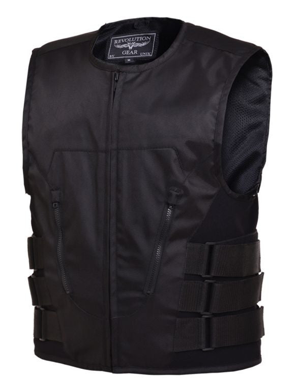 Mens REVOLUTION GEAR Collarless Zippered Club Vest