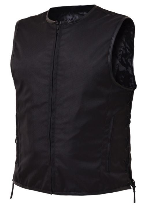 Mens REVOLUTION GEAR Collarless Zippered Club Vest